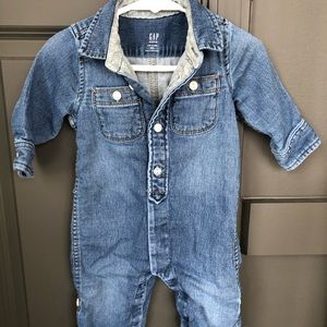 Baby Gap Denim Jumpsuit | 6-12 Months